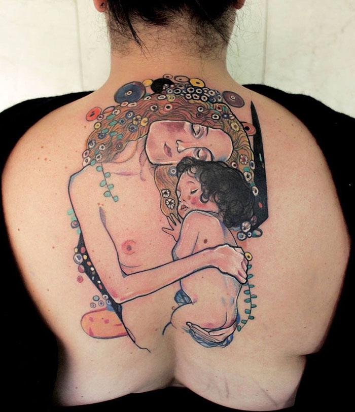 Ezek a mesteri Gustav Klimt ihlette tetoválások valóságos remekművek