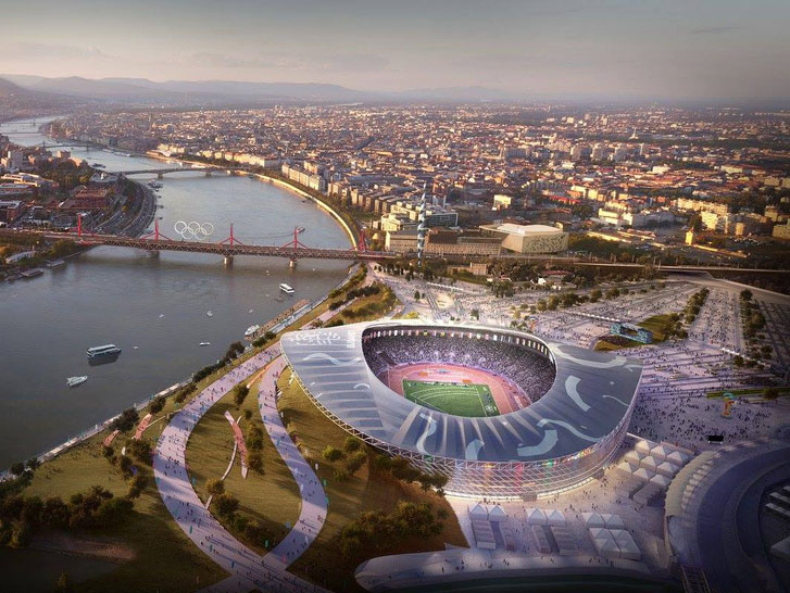 Látványterveken remekül festenek a 2024-es budapesti olimpia stadionjai