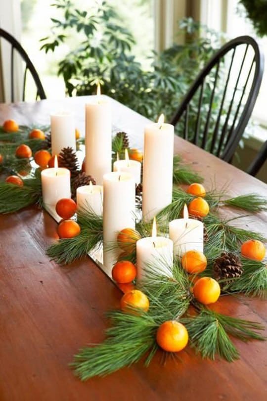 9 egyszerű karácsonyi asztaldísz az utolsó pillanatra