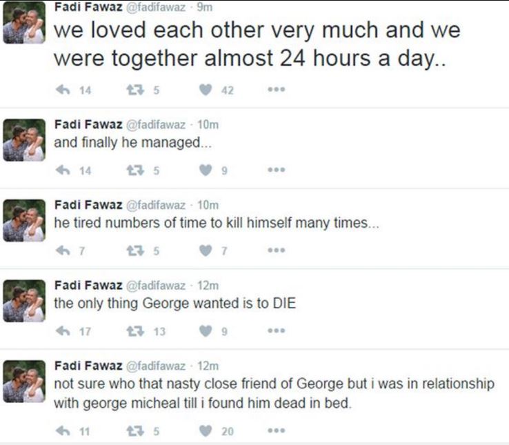 George Michael öngyilkosságáról párja, Fadi Fawaz beszél