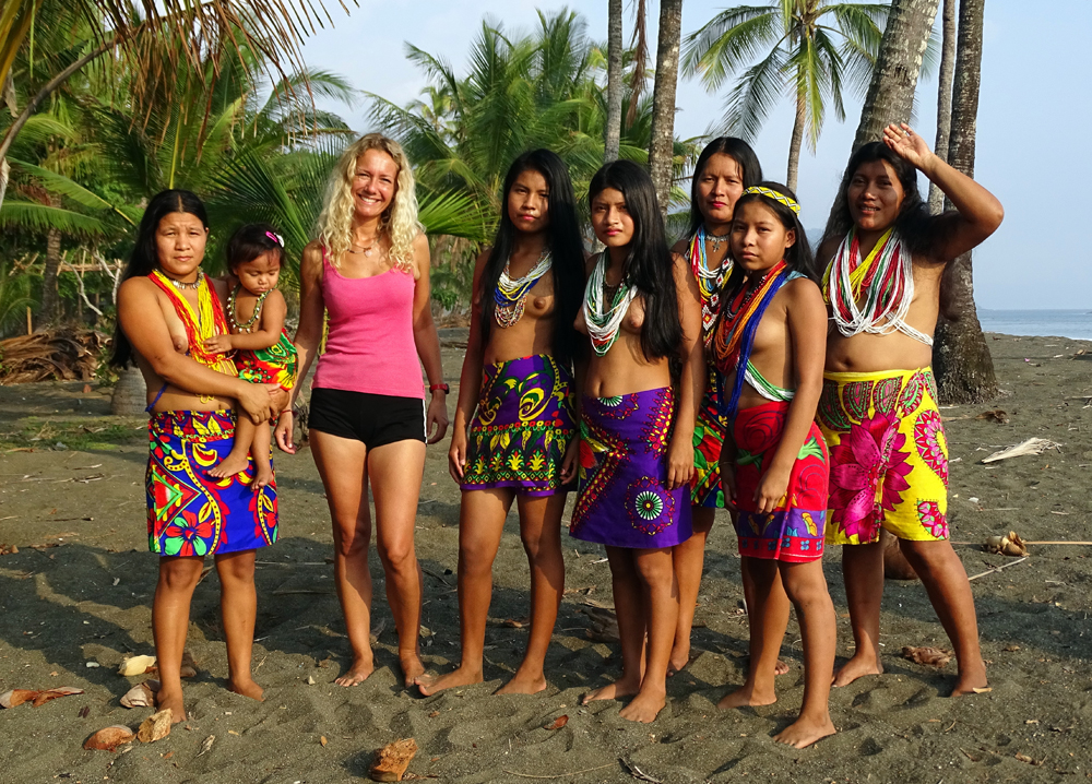 Embera indiánok között Dariénben (Panama, 2015. február)