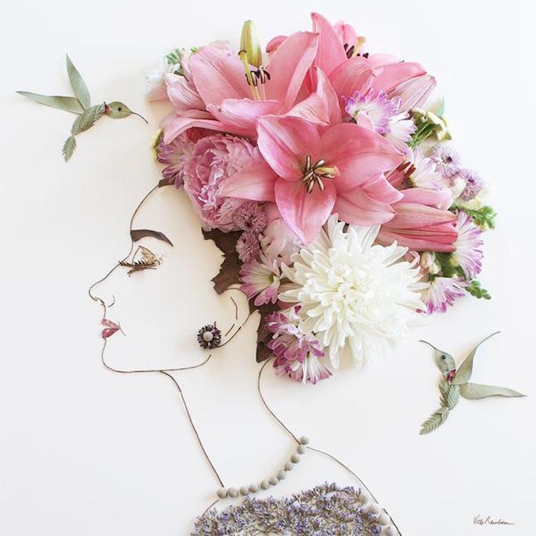 Virágokból alkot csodás képeket a művész - fotók