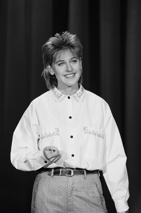 Ellen a The Tonight Show-ban, 1987-ben (Fotó: Joseph Del Valle/Getty Images)