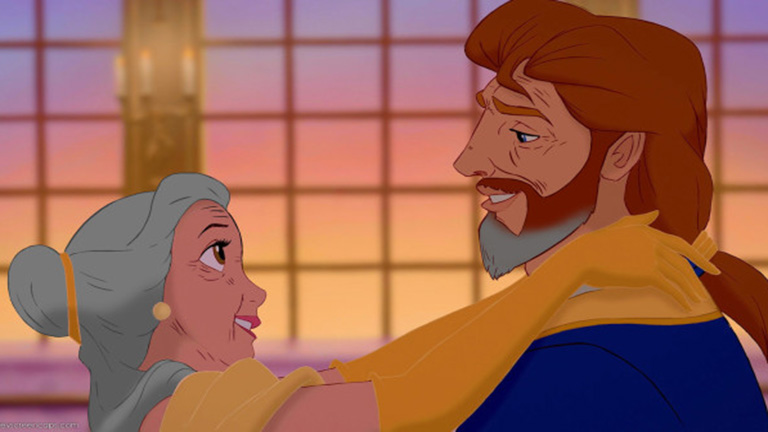 Boldogan éltek, míg... - így néznének ki a Disney-párok öregen