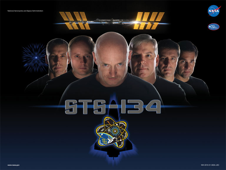 Mark Kelly utolsó küldetésének hivatalos posztere, a Star Trek stílusában (Fotó: NASA)