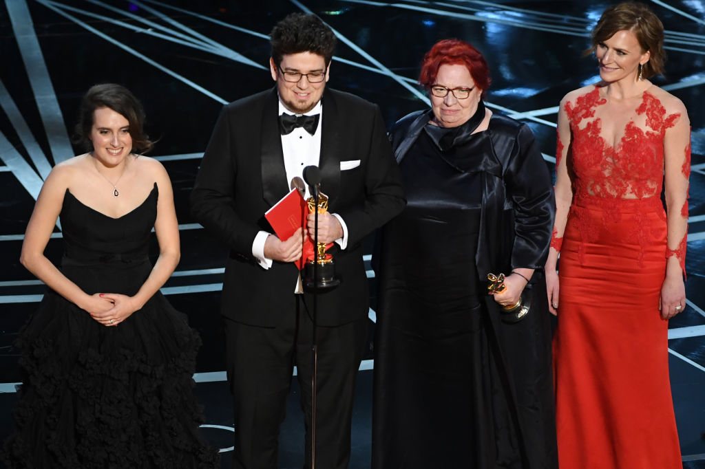 Oscar 2017: Csodaszép feleségével ment fel a színpadra az Deák Kristóf