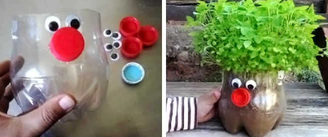 10 kreatív mód, ahogy a műanyag palackokat virágtartókká alakíthatod