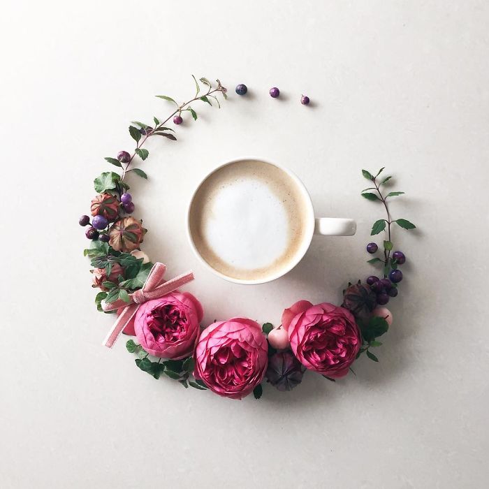 Kávéval és virággal tökéletes az ébredés - csodaszép fotók