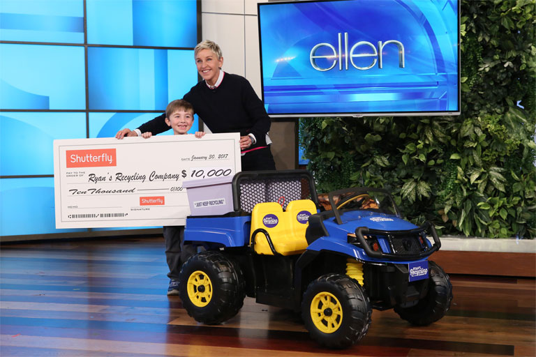 Ellen DeGeneres tízezer dollárral támogatta az ifjú cégvezetőt (Fotó: Tumblr)