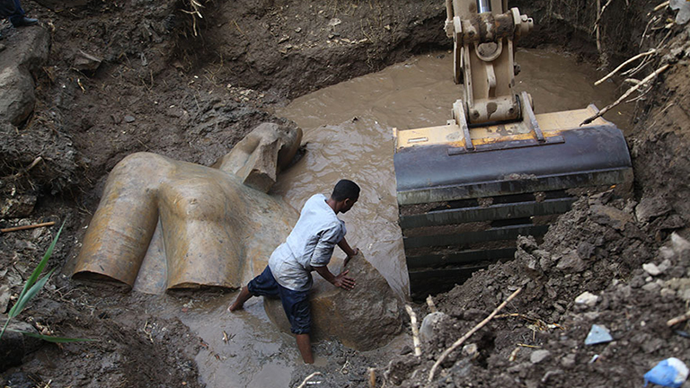 3000 éves Ramszesz-szobrot találtak Kairóban