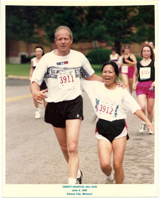 Már 1995-ben is férjével együtt futottak