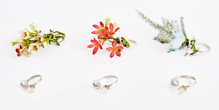 Különleges gyűrűk: virágcsokrok az ujjaidon