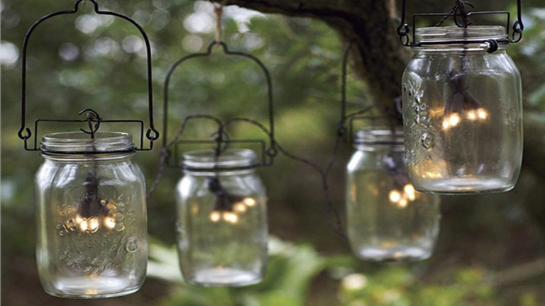 DIY befőttesüveg-lámpások