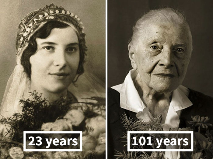 Akkor és most: elképesztő fotók mutatják meg, hogy öregedtek 100 évessé az egykori fiatalok