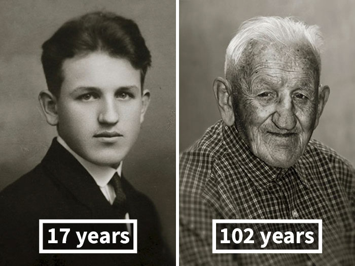 Akkor és most: elképesztő fotók mutatják meg, hogy öregedtek 100 évessé az egykori fiatalok