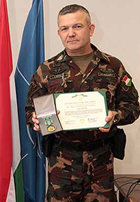 Amerikai kitüntetést kapott egy magyar katona