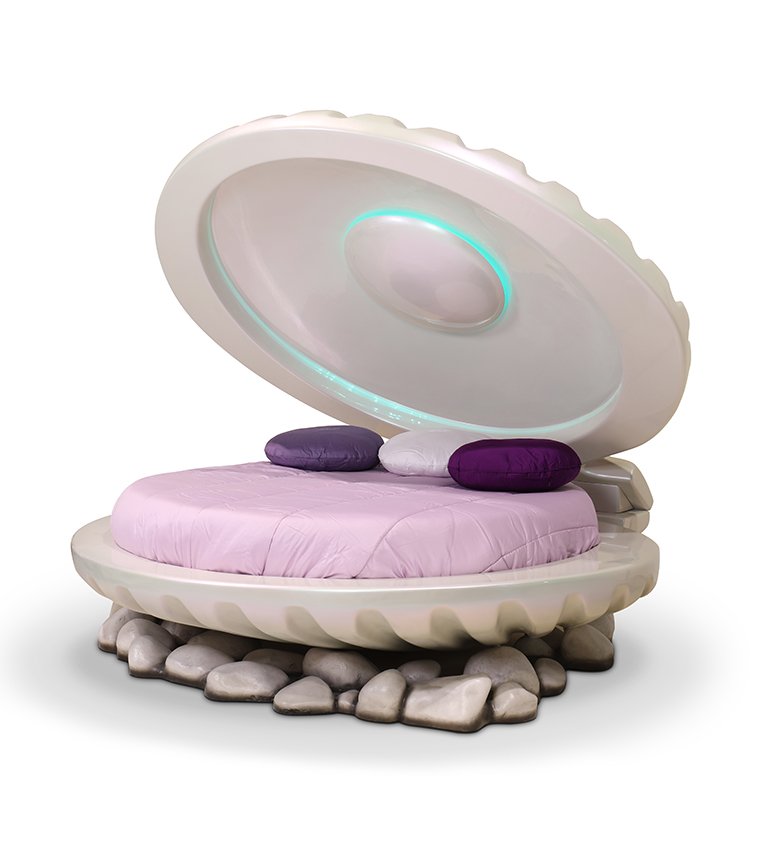 Ebben a kagyló alakú ágyban az összes sellős fantáziádat kiélheted