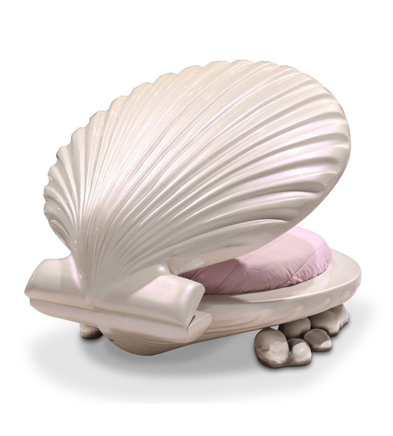 Ebben a kagyló alakú ágyban az összes sellős fantáziádat kiélheted
