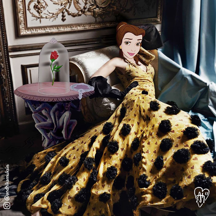 Disney hercegnőket photoshopolt a celebfotókra egy művész