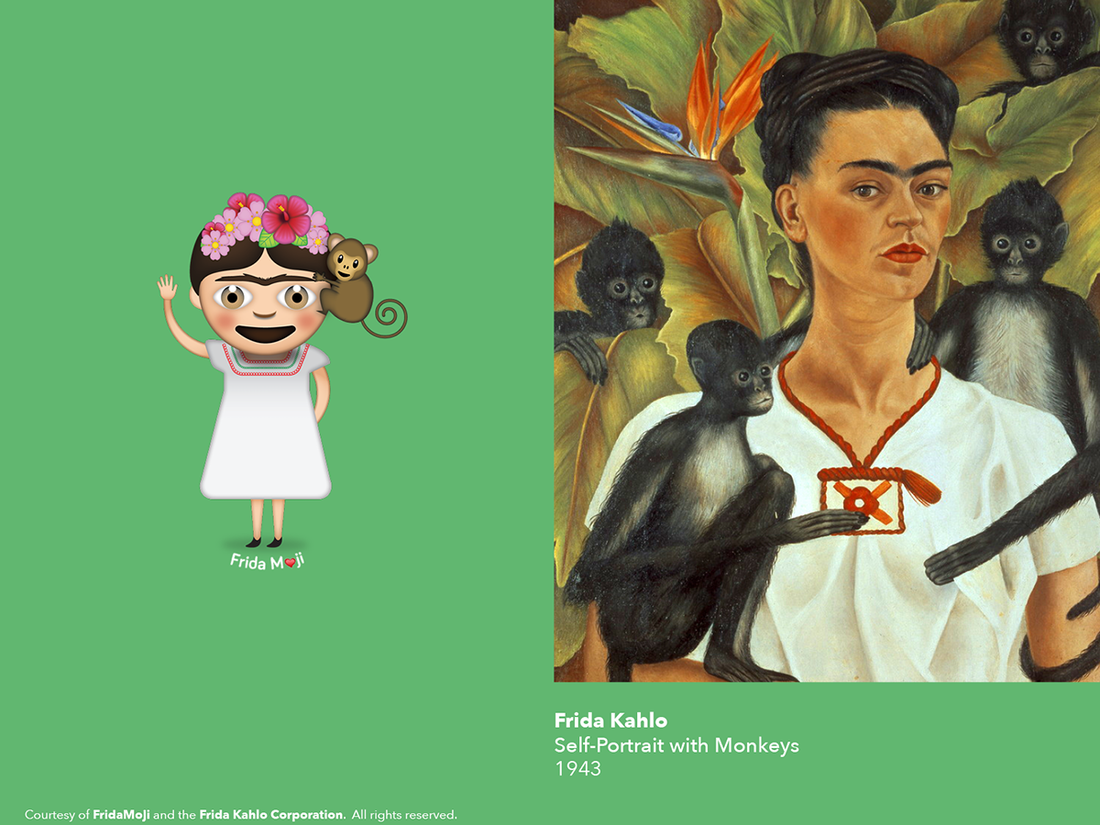Emoji-kollekció lett a leghíresebb Frida Kahlo festményekből