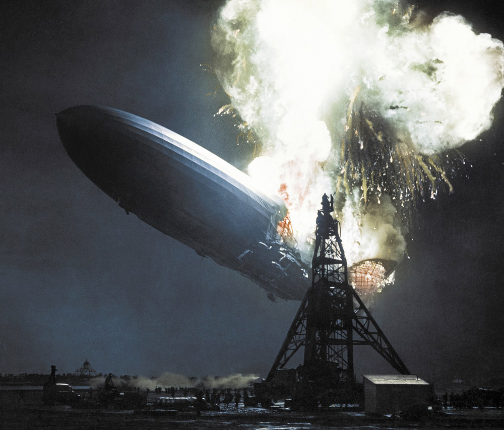 Ritkán látott fotók a 80 éve történt Hindenburg-léghajó katasztrófáról