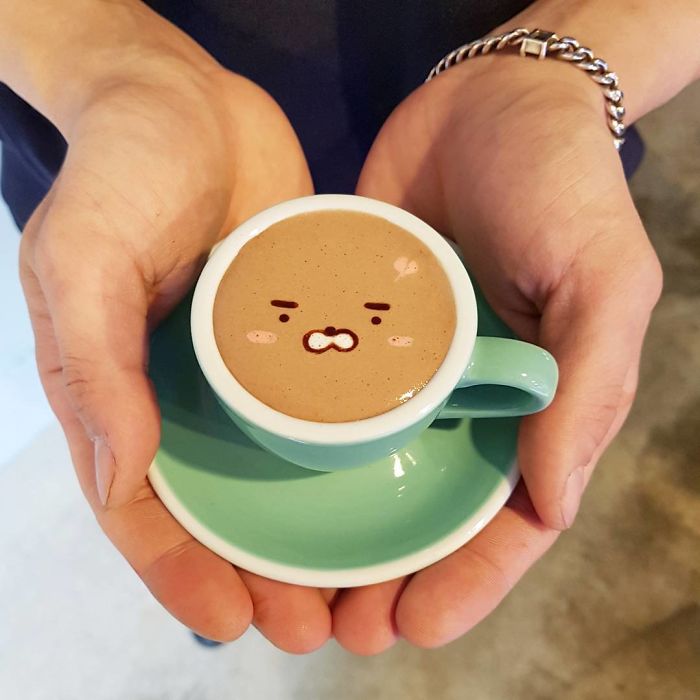 Elképesztő kávékat csinál a koreai barista
