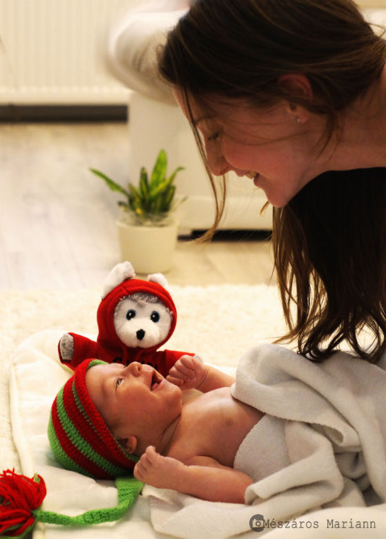 Első babafotók Sipos Lilla kisfiáról