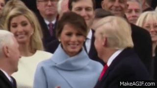 Melania Trump férje beiktatásán - A képsor, ami bejárta a világot