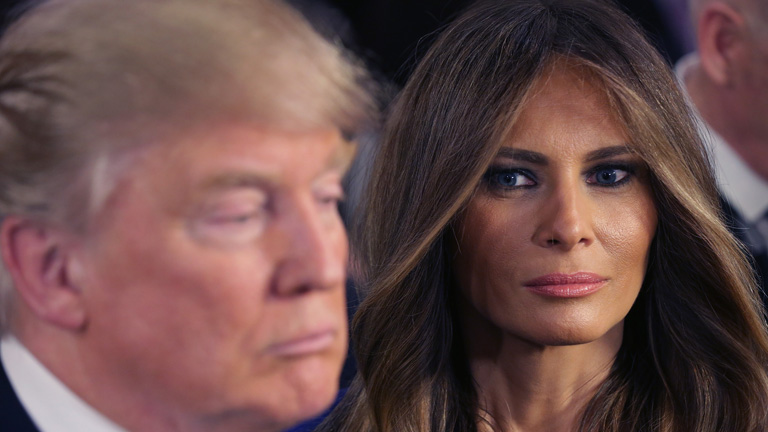 Melania Trump beszédes tekintete (Fotó: Getty Images)