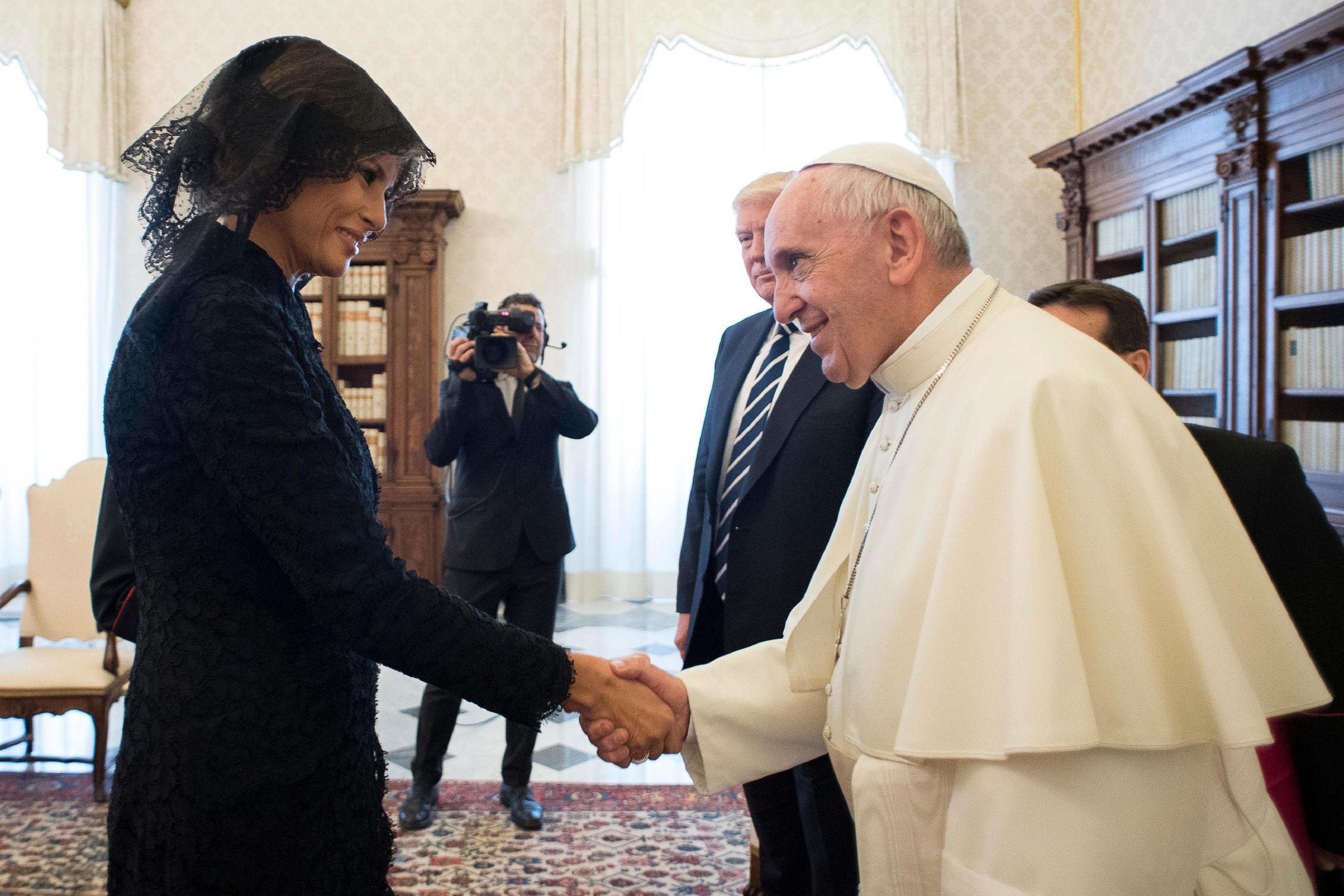 Ez történt a pápa és Donald Trump között a Vatikánban – képek