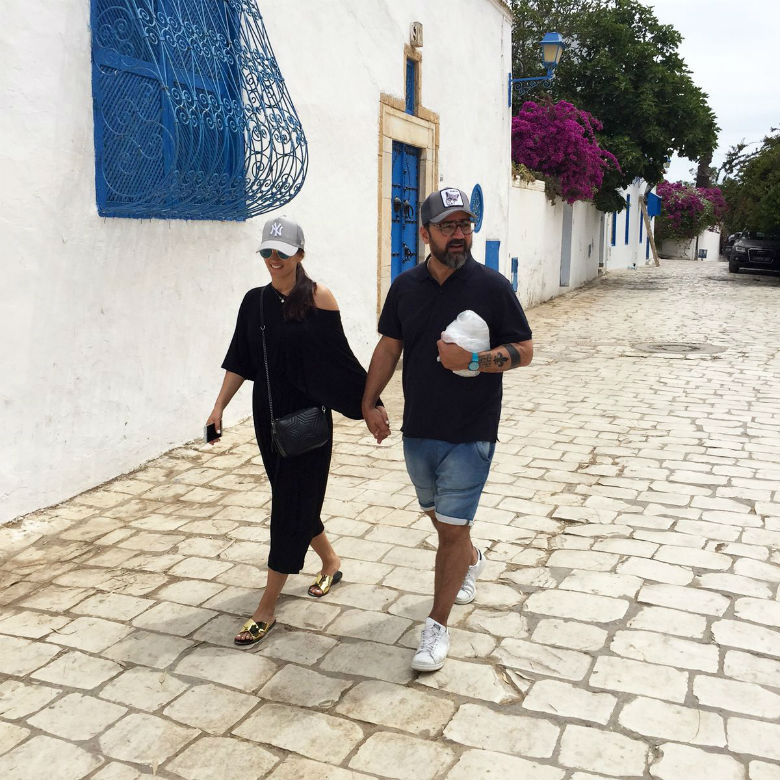 Tunéziában romantikázott Debreczeni Zita és Gianni