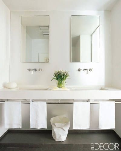 Káprázatos fekete-fehér fürdőszobák
