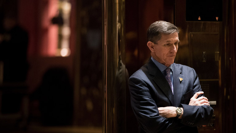 Michael Flynn, Donald Trump azóta leváltott nemzetbiztonsági tanácsadója (Fotó: Getty Images)