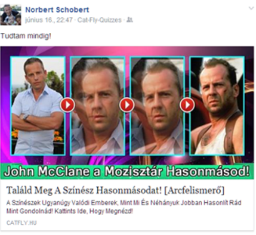 Schobert Norbi mint Bruce Willis