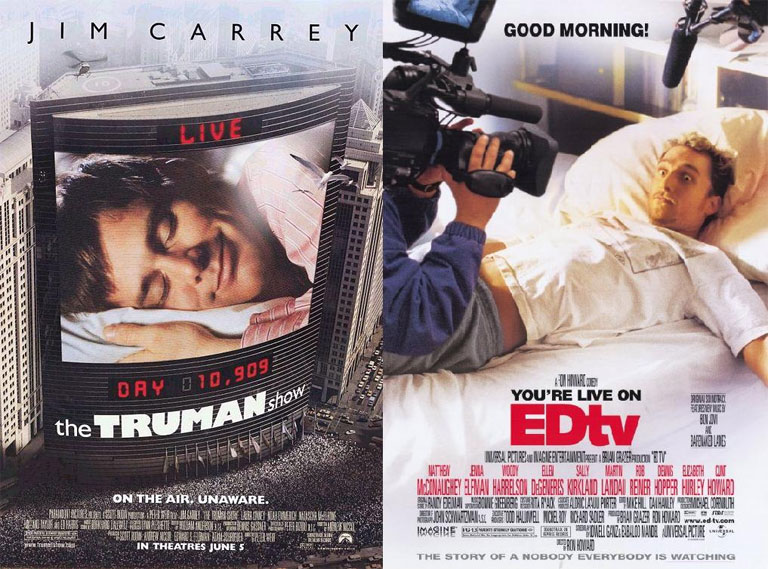 Jim Carrey nagyot durrantott a Truman Show-val. Az EDtv kevésbé nagyot... (Fotó: Tumblr)