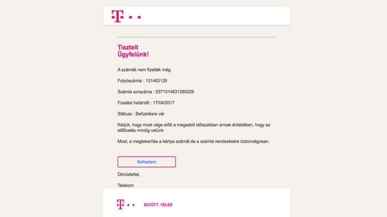 Már megint csalók próbálnak pénzt kiszedni a Telekom ügyfeleiből