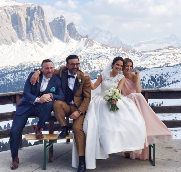 Gianni és Zita a Dolomitokban házasodtak össze