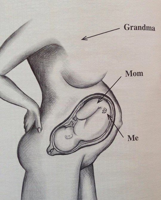 Nézd meg, a lányos nagymamák szívük alatt hordják unokájukat is