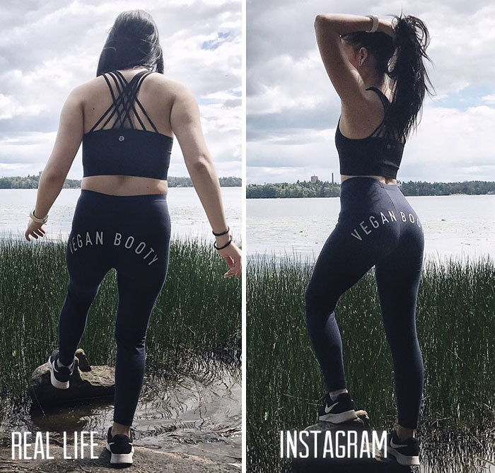 Két fotóval leplezi le az Instagram hazugságait a blogger