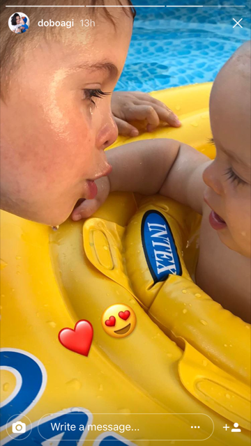 Dobó Ági megható fotót posztolt a gyerekeiről - így szeretik egymást