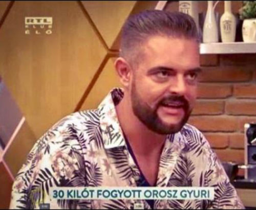 Orosz Gyuri a fogyásáról mesélt az RTL Klubb Reggeli című műsorában