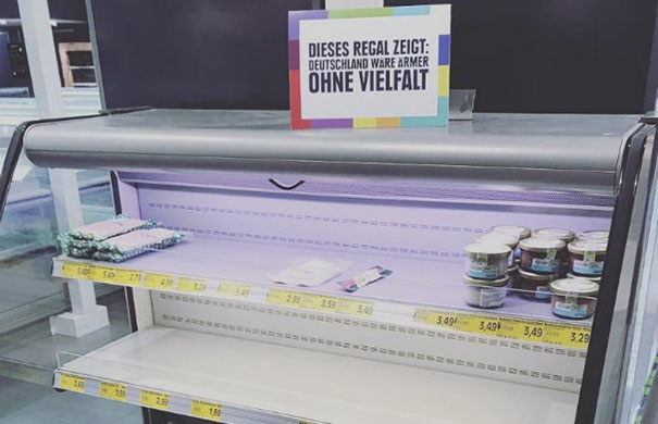 Zseniális módszerrel harcol a rasszizmus és a kirekesztés ellen egy német szupermarket