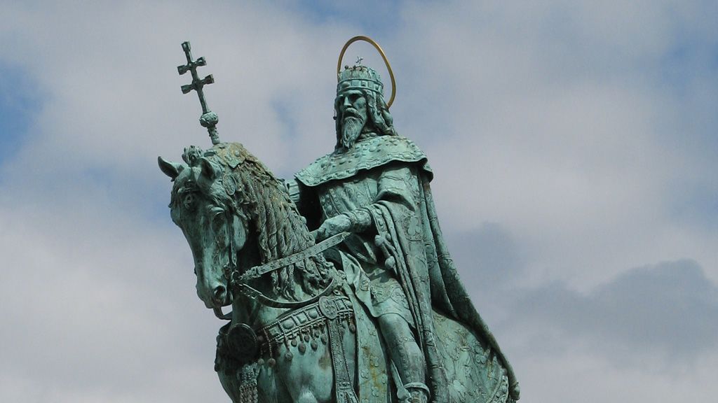 Szent István szobra a Budai várban / Fotó: Wikipedia