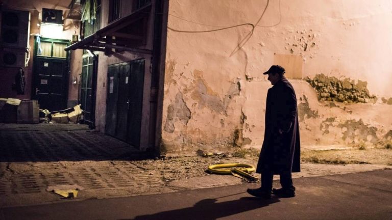 Hajléktalan férfi (MTI Fotó: Balázs Attila)