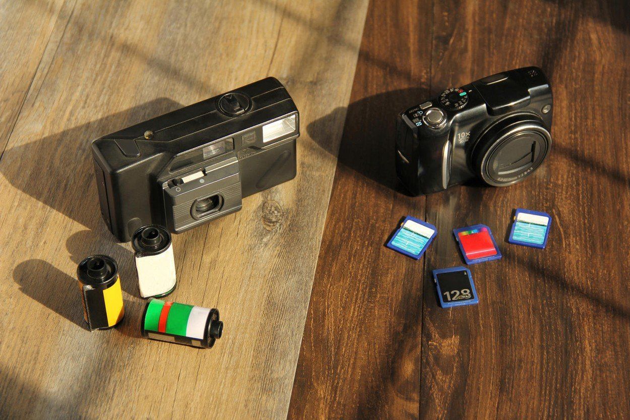 régi fényképezőgép, kamera, film, kodak