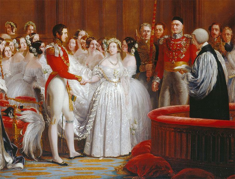 Viktória királyné Albert herceg brit uralkodó király királyné házasság esküvő