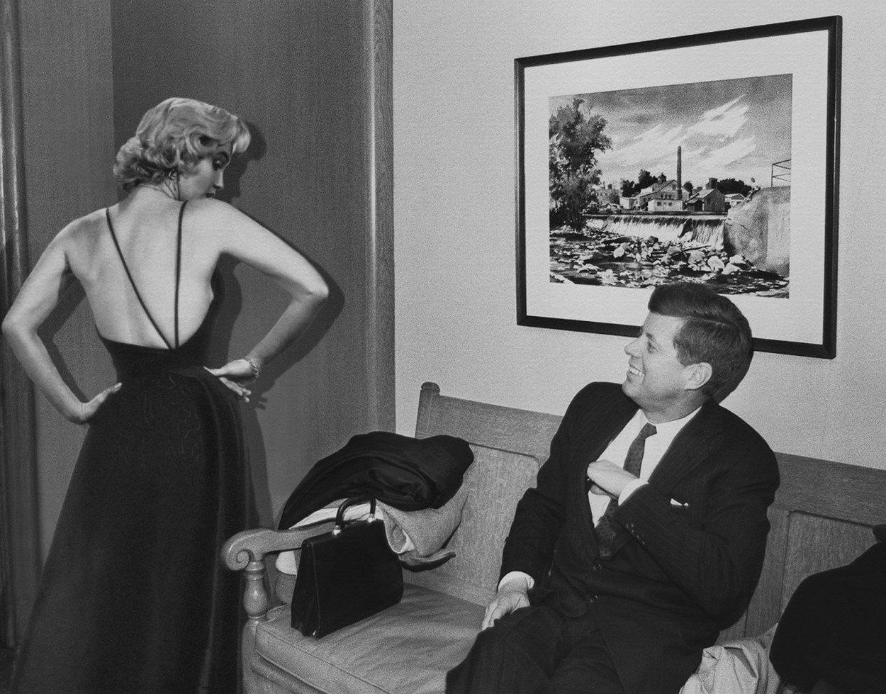 John F. Kennedy és Marilyn Monroe - Fotó: Profimedia