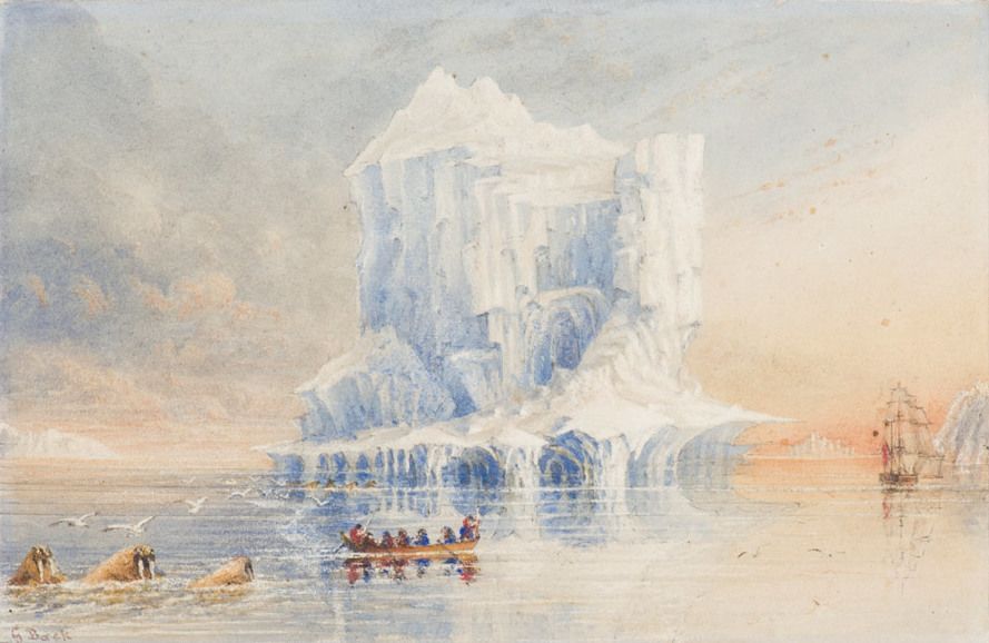 Sir George Back festmény Franklin-expedíció HMS Terror északnyugati átjáró hajó sarkvidék