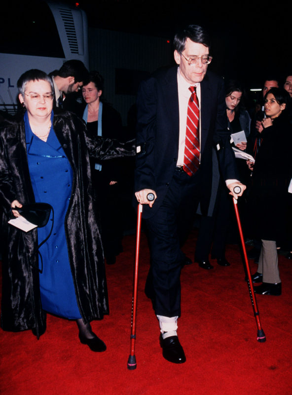Tabitha King és Stephen King a baleset után, a Halálsoron New York-i bemutatóján (Fotó: Arnaldo Magnani/Getty Images)