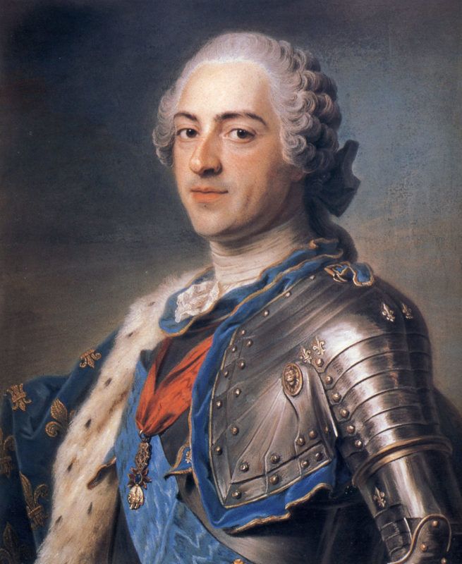 A fiatal és jóképű XV. Lajos (forrás: Wikipedia)